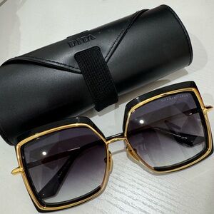 DITA Narcissus Sunglasses - Yellow Gold / Grey & Clear Gradient Lenses